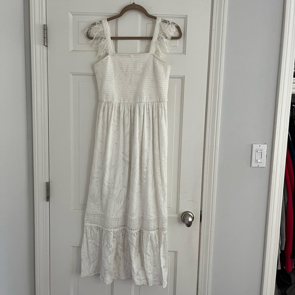 White maxi sundress